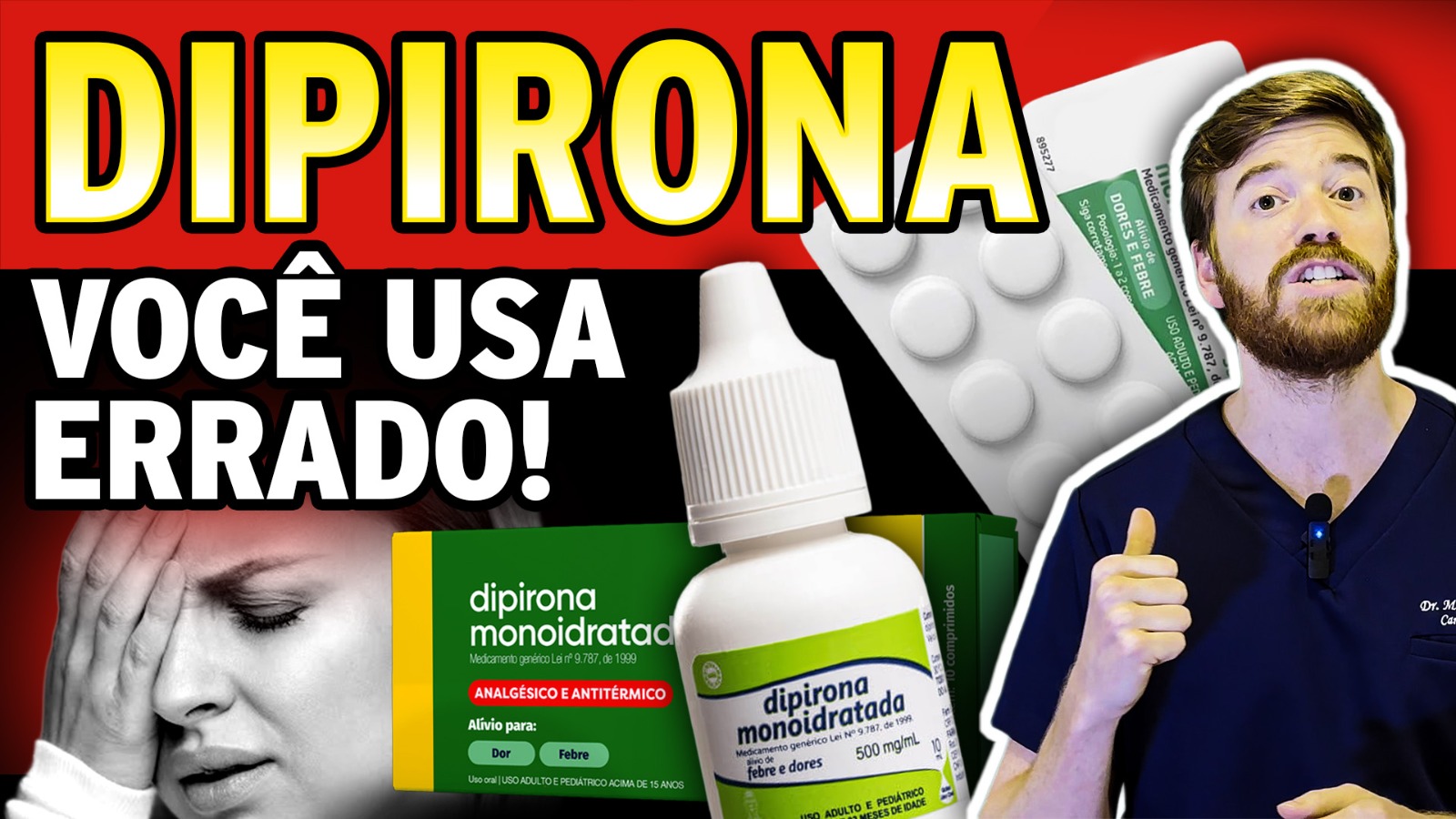 DIPIRONA: Tudo o que NINGUÉM EXPLICA (Queda de Pressão, Riscos, Como usar, Quem Não Pode e Mitos)